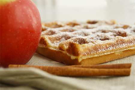 gaufres à la pomme